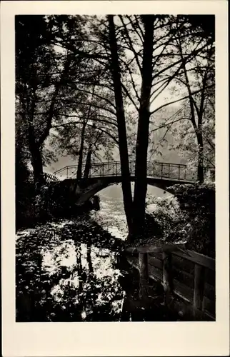 Ak Königs Wusterhausen in Brandenburg, Neue Mühle, Brücke