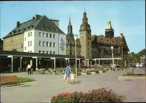 Ak Karl Marx Stadt Chemnitz in Sachsen, Rosenhof, Rathaus