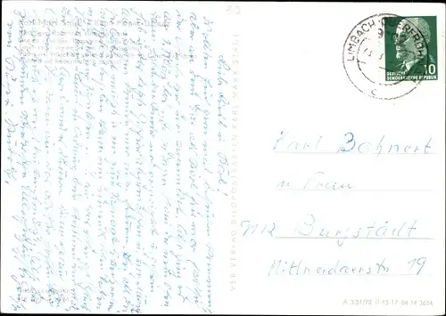 Ak Karl Marx Stadt Chemnitz in Sachsen, Rosenhof, Rathaus