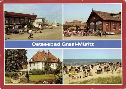 Ak Ostseebad Graal Müritz, Kliniksanatorium Richard Assmann, Strand, Milchbar Seestern