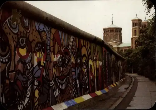 Ak Berlin Kreuzberg, Berliner Mauer