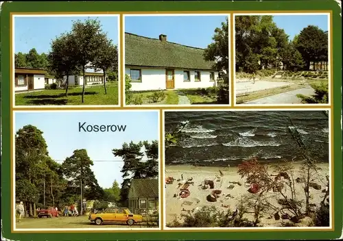 Ak Ostseebad Koserow auf Usedom, Forstferienobjekt Damerow, Campingplatz, Streckelberg