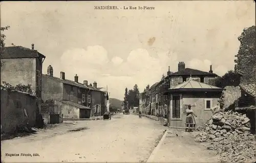 Ak Maidières Meurthe et Moselle, Rue St-Pierre