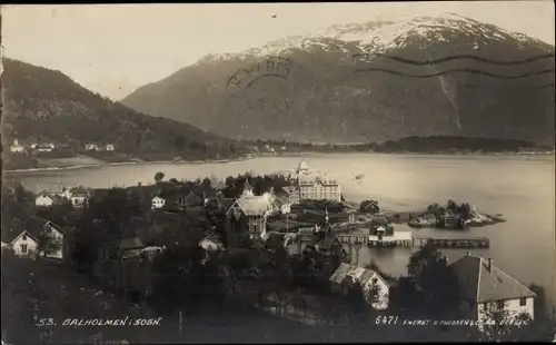 Ak Sogn Balholmen Norwegen, Panorama