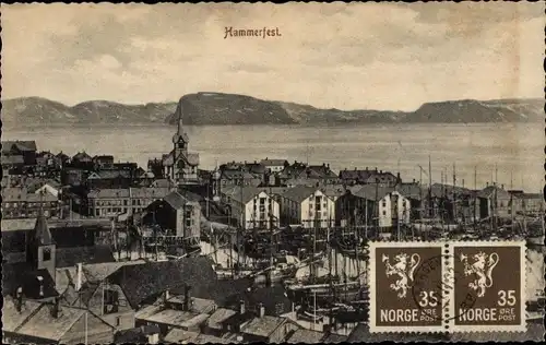 Ak Hammerfest Norwegen, Panorama