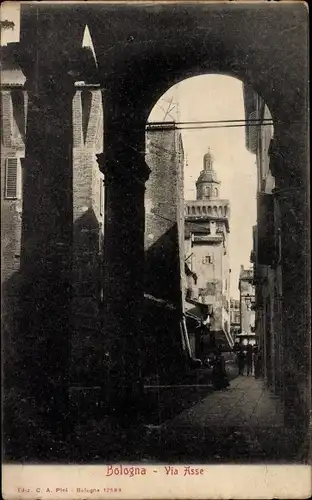 Ak Bologna Emilia Romagna, Via Asse