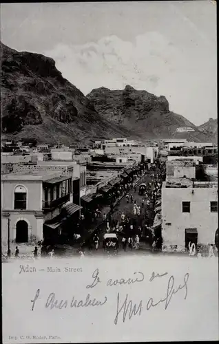 Ak Aden Jemen, Hauptstraße