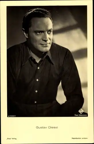Ak Schauspieler Gustav Diessl, Portrait