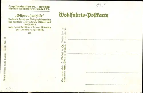 Ak Szczytno Ortelsburg Ostpreußen, Marktplatz, Kriegszerstörungen, I. WK