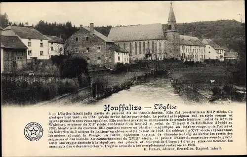 Ak Houffalize Wallonie Luxemburg, Kirche