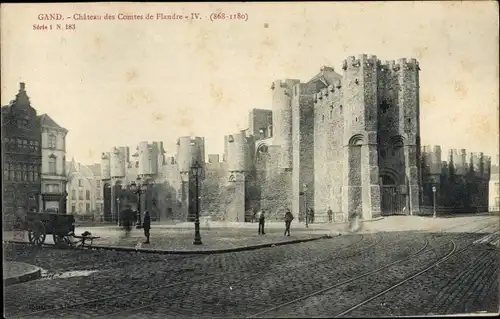 Ak Großraum Gent Ostflandern, Schloss der Grafen von Flandern