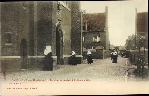Ak Großraum Gent Ostflandern, Im Großen Beginenhof III