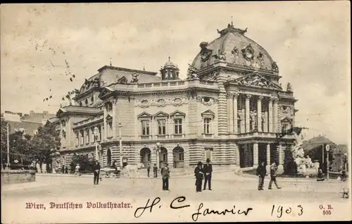 Ak Wien 1 Innere Stadt, Preußisches Volkstheater