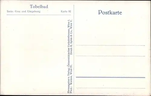 Ak Tobelbad Steiermark, Teilansicht mit Pfarrkirche