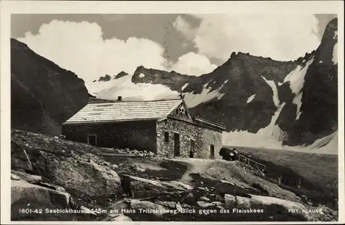 Ak Rauris in Salzburg, Seebichlhaus am Hans Tritschelweg, Fleisskees