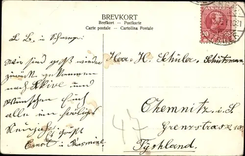 Ak König Frederik VIII. von Dänemark, Königin Louise, Wappen