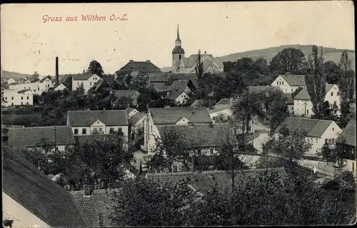Ak Wilthen in der Oberlausitz, Teilansicht