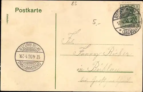 Ak Bischofswerda in Sachsen, Markt