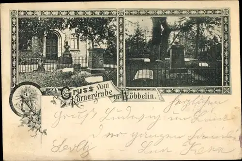 Ak Wöbbelin in Mecklenburg, Theodor Körner-Grab