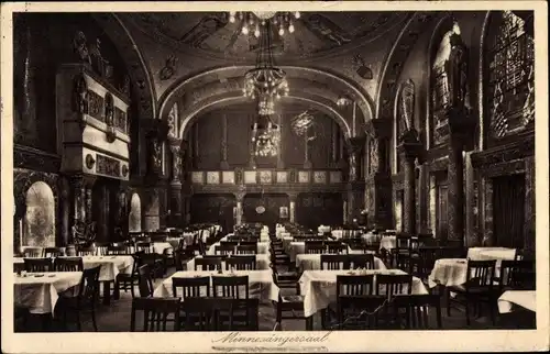 Ak Berlin Schöneberg, Restaurant Bayernhof, Minnesängersaal, Potsdamer Straße 10-11