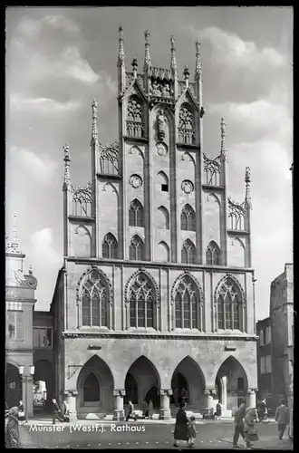 3 Glas Negative Münster in Westfalen, Rathaus, Innenansicht, diverse Ansichten