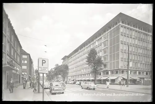 7 Glas Negative Münster in Westfalen, Rathaus, Dom, diverse Ansichten