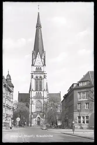 6 Glas Negative Münster in Westfalen, Kreuzkirche Totalansicht, Gastronomie