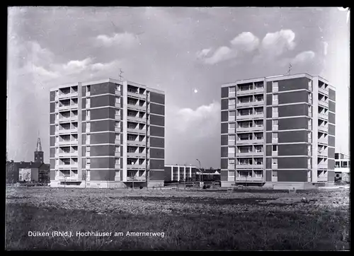 7 Glas Negative Dülken Viersen Nordrhein Westfalen, Mühle, Einkaufsstraße, verschiedene Ansichten
