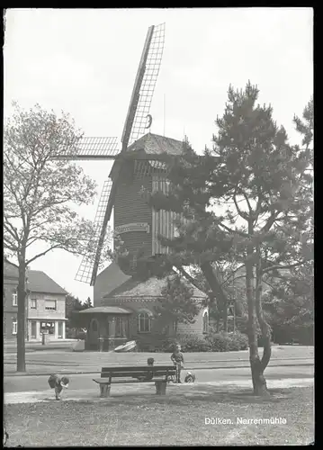 6 Glas Negative Dülken Viersen Nordrhein Westfalen, Mühle, Einkaufsstraße, verschiedene Ansichten