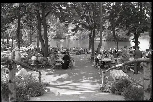 6 Glas Negative Handorf Münster in Westfalen, See, Park, Totalansicht