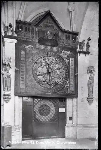 6 Glas Negative Münster in Westfalen, Theater, Dom, Brunnen