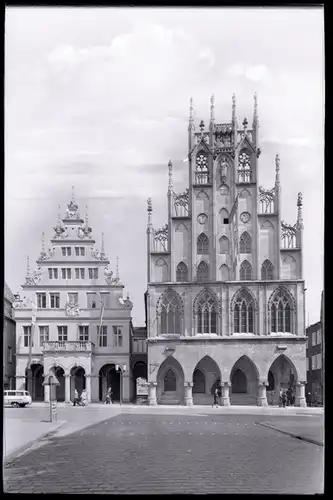 8 Glas Negative Münster in Westfalen, Gemälde, Kirche, Totalansicht