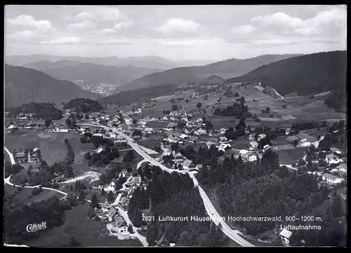 8 Glas Negative Häusern im Schwarzwald, Totalansicht, Schneelandschaft, Gaststätte