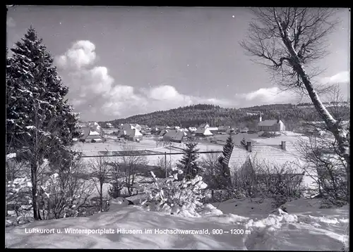 9 Glas Negative Häusern im Schwarzwald, verschiedene Ansichten, Schneelandschaft, Gaststätte