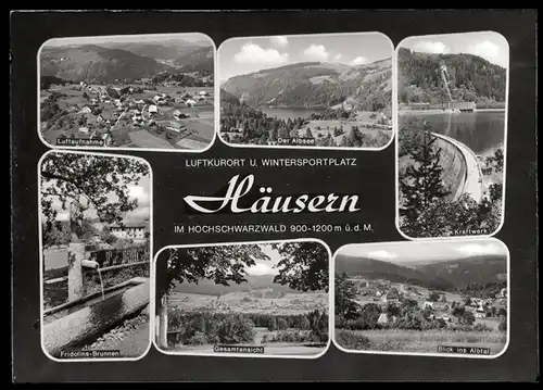 9 Glas Negative Häusern im Schwarzwald, verschiedene Ansichten, Schneelandschaft, Gaststätte