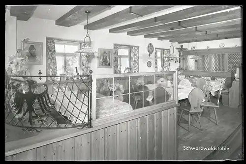 9 Glas Negative Häusern im Schwarzwald, verschiedene Ansichten, Schneelandschaft, Gaststätte