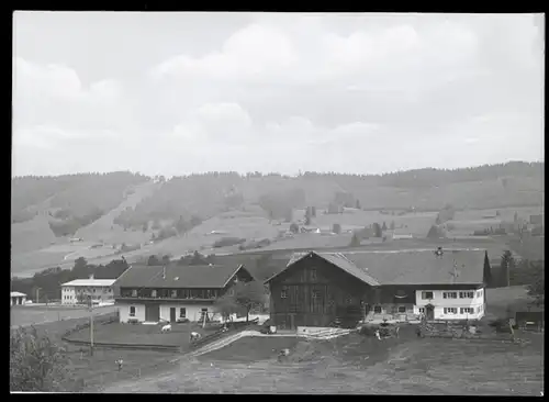 5 Glas Negative Weitnau im Oberallgäu Schwaben, Haus, Totalansicht, verschiedene Ansichten