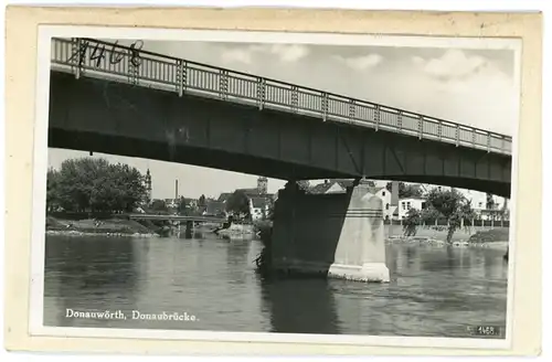 6 Glas Negative Donauwörth in Schwaben Bayern, Brücke, Stadtmauer, Färbertörle, Wappen