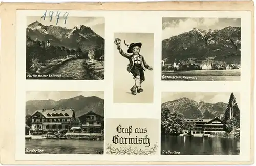 7 Glas Negative Garmisch Partenkirchen in Oberbayern, verschiedene Ansichten