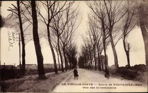 Ak Essonne, La VieillePoste, Route de Fontainebleau, Vue des lotissements
