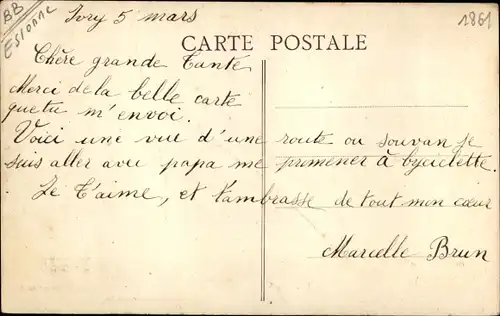 Ak Essonne, La VieillePoste, Route de Fontainebleau, Vue des lotissements