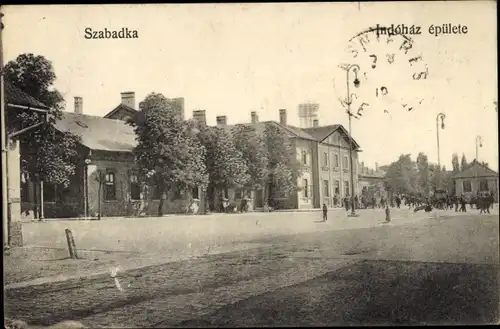 Ak Szabadka Subotica Serbien, Indohaz epülete