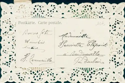 Stoff Ak Glückwunsch, Schwalbe, Blumenkorb, Post