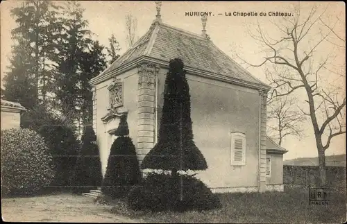 Ak Hurigny Saône et Loire, Die Kapelle des Schlosses