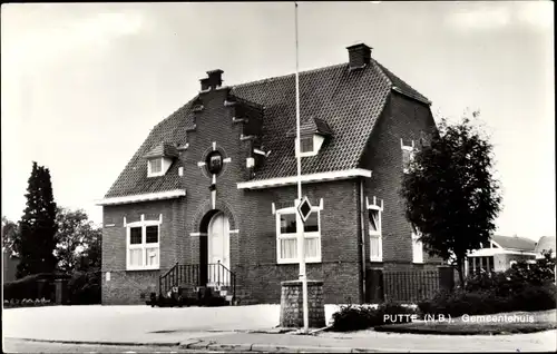 Ak Putte Woensdrecht Nordbrabant, Rathaus