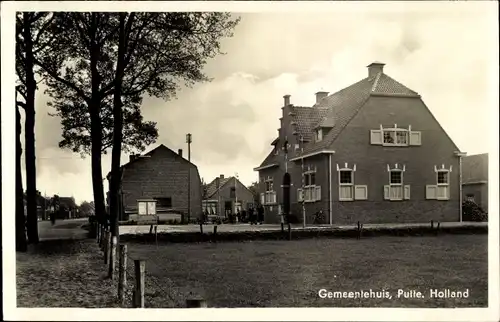 Ak Putte Woensdrecht Nordbrabant, Gemeentehuis