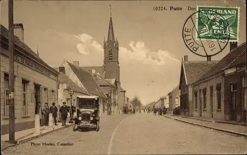 Ak Putte Woensdrecht Nordbrabant, Straßenpartie, Autobus