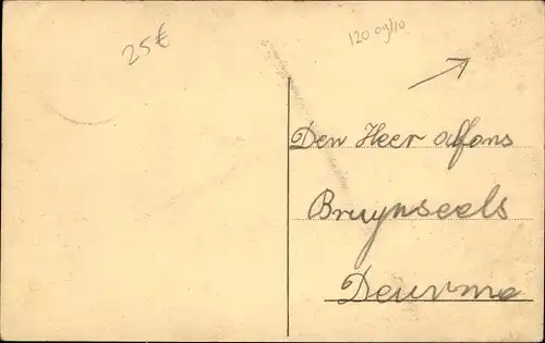 Ak Putte Woensdrecht Nordbrabant, Straßenpartie, Autobus