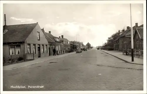 Ak Hoofdplaat Zeeland, Havenstraat