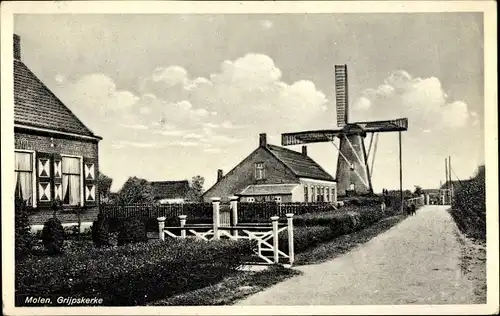 Ak Grijpskerke Zeeland, Molen